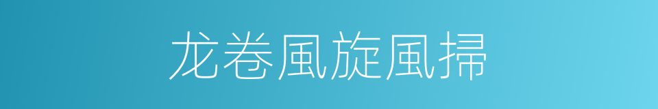 龙卷風旋風掃的同義詞