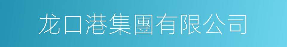 龙口港集團有限公司的同義詞