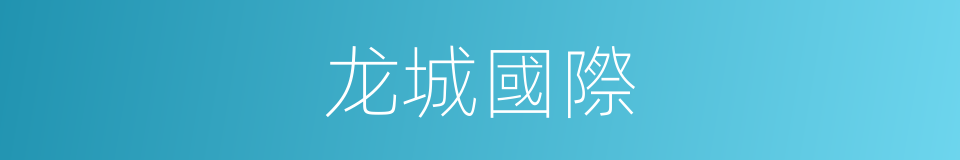 龙城國際的同義詞