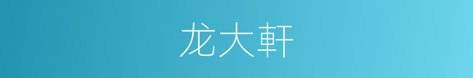龙大軒的同義詞