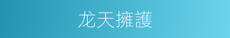 龙天擁護的同義詞