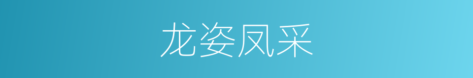 龙姿凤采的意思