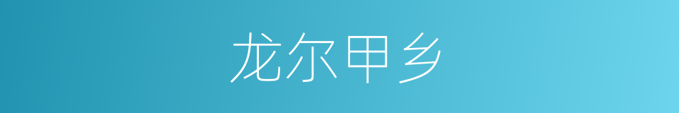 龙尔甲乡的同义词