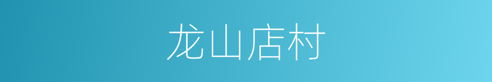 龙山店村的同义词
