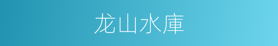 龙山水庫的同義詞