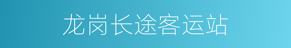 龙岗长途客运站的同义词