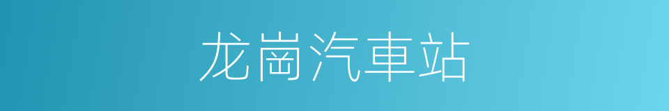 龙崗汽車站的同義詞