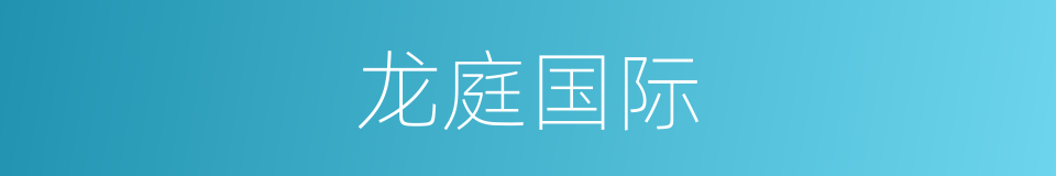 龙庭国际的同义词