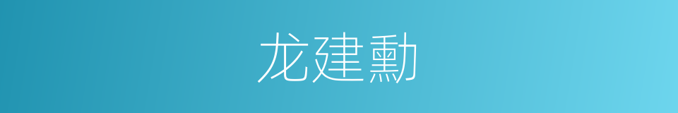 龙建勳的同義詞