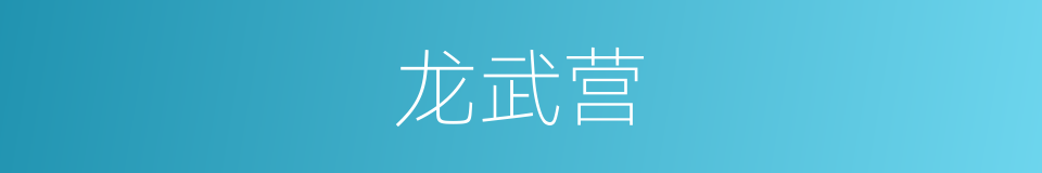 龙武营的同义词