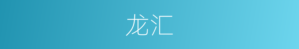 龙汇的同义词