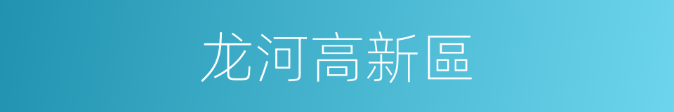 龙河高新區的同義詞