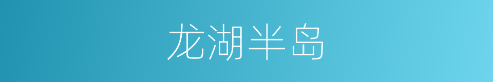 龙湖半岛的同义词