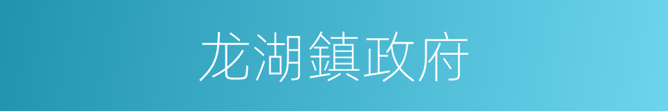 龙湖鎮政府的同義詞