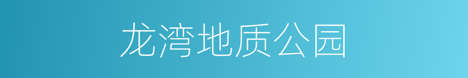 龙湾地质公园的同义词