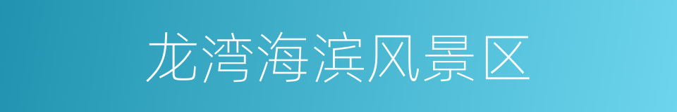 龙湾海滨风景区的同义词