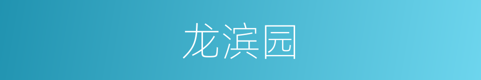龙滨园的同义词