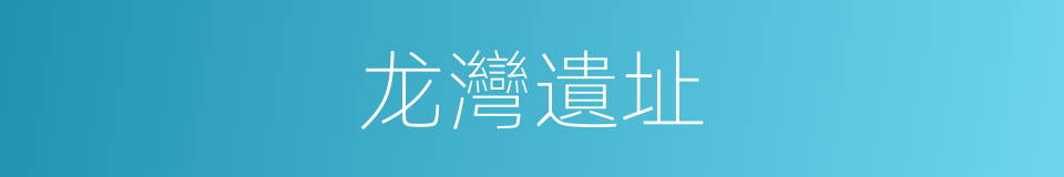 龙灣遺址的同義詞