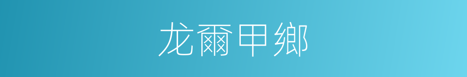 龙爾甲鄉的同義詞