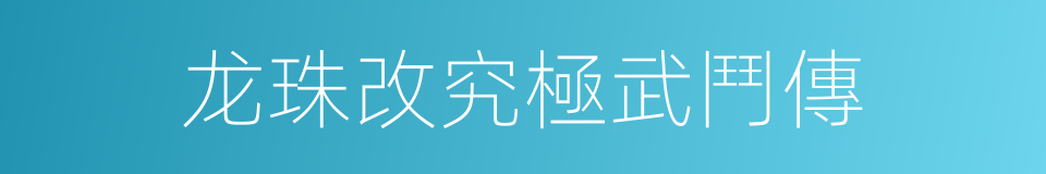 龙珠改究極武鬥傳的同義詞