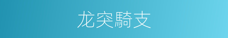 龙突騎支的同義詞