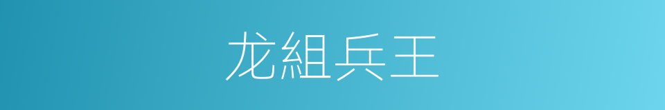 龙組兵王的同義詞