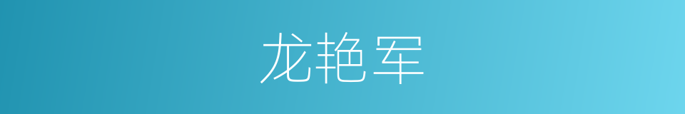 龙艳军的同义词