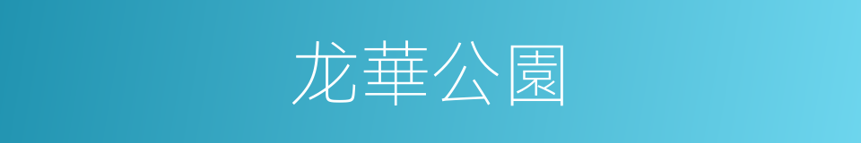 龙華公園的同義詞