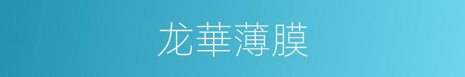 龙華薄膜的同義詞