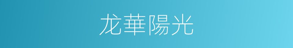 龙華陽光的同義詞