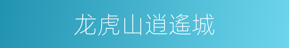 龙虎山逍遙城的同義詞