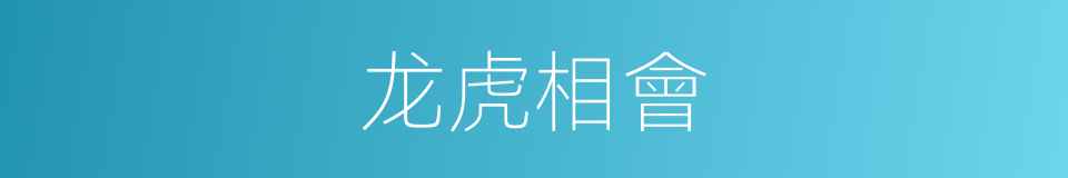 龙虎相會的同義詞