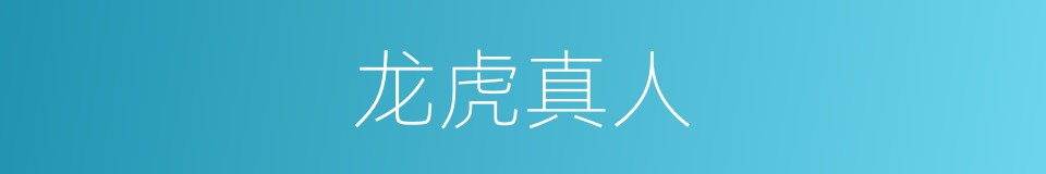 龙虎真人的意思