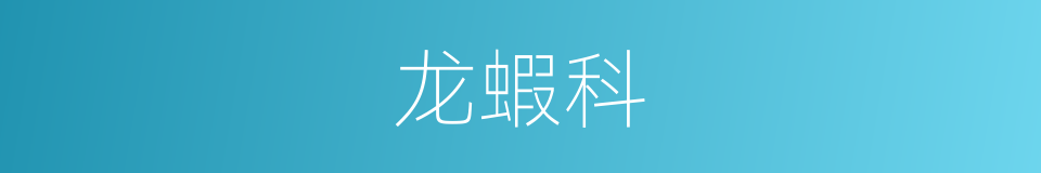 龙蝦科的同義詞