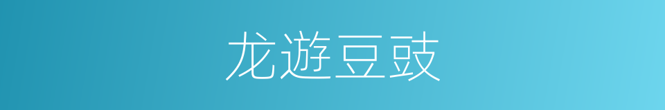龙遊豆豉的同義詞