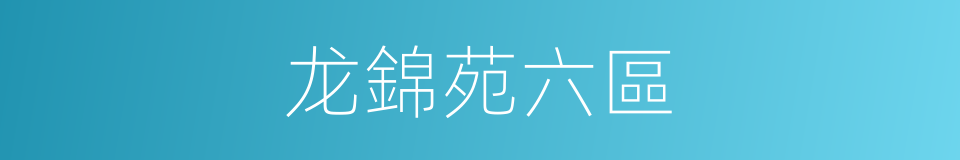 龙錦苑六區的同義詞