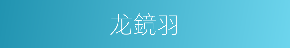 龙鏡羽的同義詞
