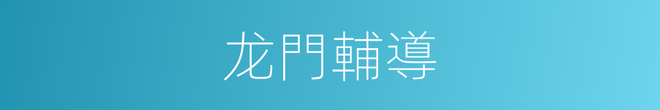 龙門輔導的同義詞