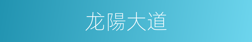 龙陽大道的同義詞