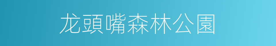 龙頭嘴森林公園的同義詞