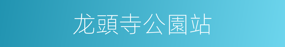 龙頭寺公園站的同義詞
