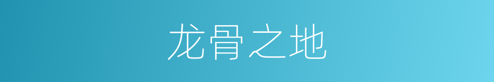 龙骨之地的同义词