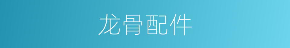 龙骨配件的同义词