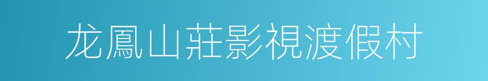 龙鳳山莊影視渡假村的同義詞
