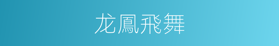 龙鳳飛舞的同義詞