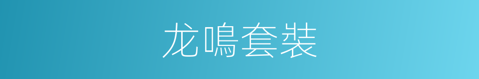 龙鳴套裝的同義詞