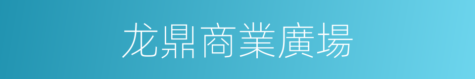 龙鼎商業廣場的同義詞