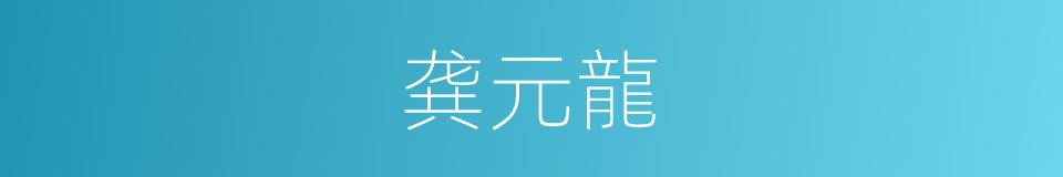 龚元龍的同義詞