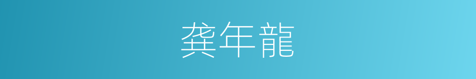 龚年龍的同義詞