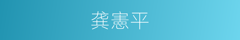 龚憲平的同義詞